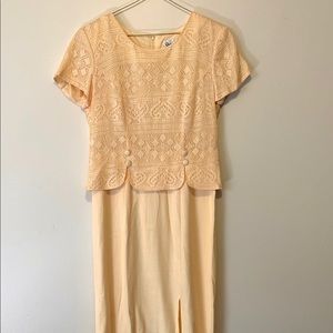 Yellow Vintage/Retro Sheri Martin Dress Size 6P